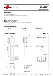 SRA2203 datasheet pdf AUK Corp
