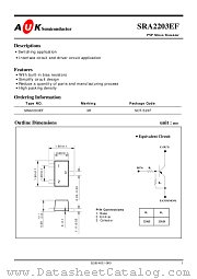 SRA2203EF datasheet pdf AUK Corp