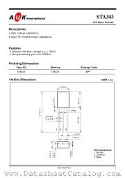 STA343 datasheet pdf AUK Corp