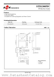 STD13005FC datasheet pdf AUK Corp