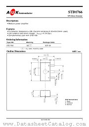 STD1766 datasheet pdf AUK Corp