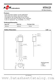 STS123 datasheet pdf AUK Corp