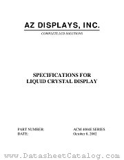 ACM4004E datasheet pdf AZ Displays