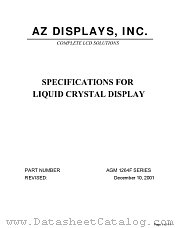 AGM1264F datasheet pdf AZ Displays