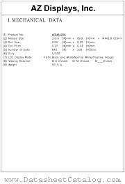 AGM6420A datasheet pdf AZ Displays