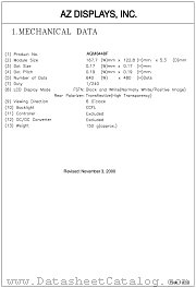 AGM6448F datasheet pdf AZ Displays