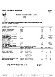 2N2484 datasheet pdf Boca Semiconductor Corporation