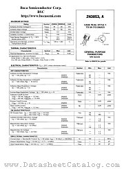2N3053 datasheet pdf Boca Semiconductor Corporation
