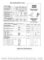 2N4032 datasheet pdf Boca Semiconductor Corporation
