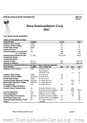 2N5179 datasheet pdf Boca Semiconductor Corporation