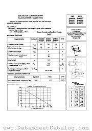2N6052 datasheet pdf Boca Semiconductor Corporation