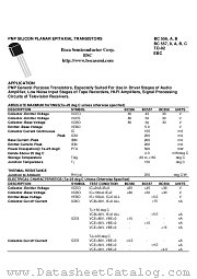 BC557 datasheet pdf Boca Semiconductor Corporation