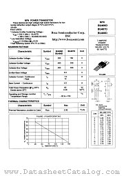 BU406D datasheet pdf Boca Semiconductor Corporation