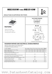 MB3510W datasheet pdf Bytes