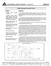 CM1210F datasheet pdf California Micro Devices Corp
