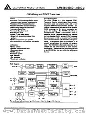 CM8880-1LI datasheet pdf California Micro Devices Corp