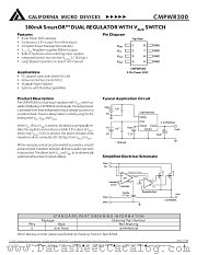 CMPWR300 datasheet pdf California Micro Devices Corp
