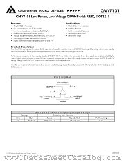 CMV7101YT datasheet pdf California Micro Devices Corp