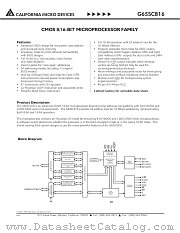 G55C816PI-5 datasheet pdf California Micro Devices Corp