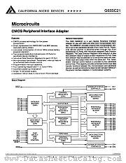 G65SC21-2 datasheet pdf California Micro Devices Corp
