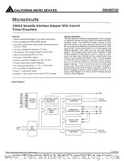 G65SC22-6 datasheet pdf California Micro Devices Corp