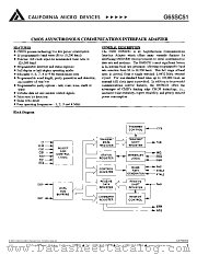G65SC51-4 datasheet pdf California Micro Devices Corp