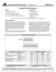 PRN111161101JT datasheet pdf California Micro Devices Corp