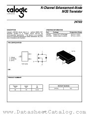 2N7002 datasheet pdf Calogic