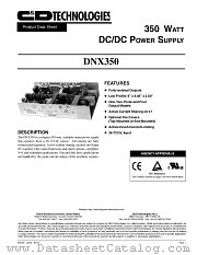 DNX350-U4F datasheet pdf C&D Technologies