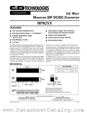 HPR203 datasheet pdf C&D Technologies