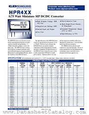 HPR423 datasheet pdf C&D Technologies