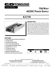 KX750-F2B datasheet pdf C&D Technologies