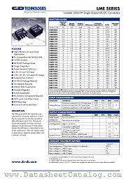 LME0312D datasheet pdf C&D Technologies