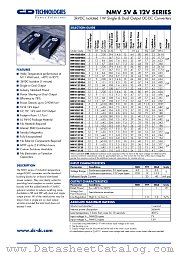 NMV0512S datasheet pdf C&D Technologies