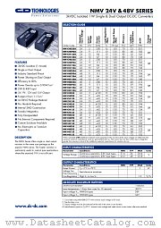 NMV2409SA datasheet pdf C&D Technologies