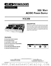 NX350-U4G datasheet pdf C&D Technologies