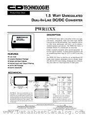 PWR1105 datasheet pdf C&D Technologies
