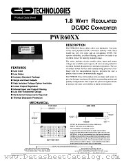 PWR6017 datasheet pdf C&D Technologies