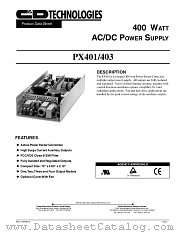 PX403-U4K datasheet pdf C&D Technologies