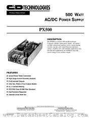 PX500-U4C datasheet pdf C&D Technologies