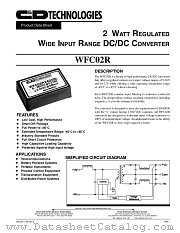 WFC02R24S12 datasheet pdf C&D Technologies