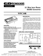 WPC10R48S03 datasheet pdf C&D Technologies