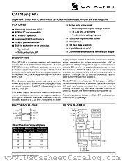 CAT1163 datasheet pdf Catalyst Semiconductor