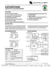 CAT24WC33 datasheet pdf Catalyst Semiconductor