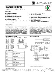 CAT25010 datasheet pdf Catalyst Semiconductor