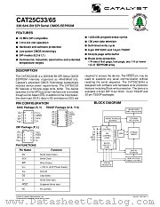 CAT25C33 datasheet pdf Catalyst Semiconductor