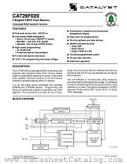 CAT28F020 datasheet pdf Catalyst Semiconductor