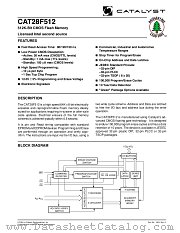 CAT28F512 datasheet pdf Catalyst Semiconductor