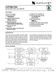 CAT28LV64 datasheet pdf Catalyst Semiconductor
