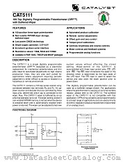 CAT5111 datasheet pdf Catalyst Semiconductor